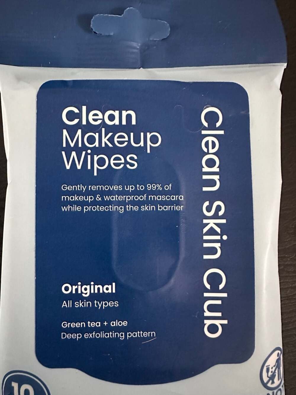 Clean Skin Club Clean Makeup Wipes Original 10ct